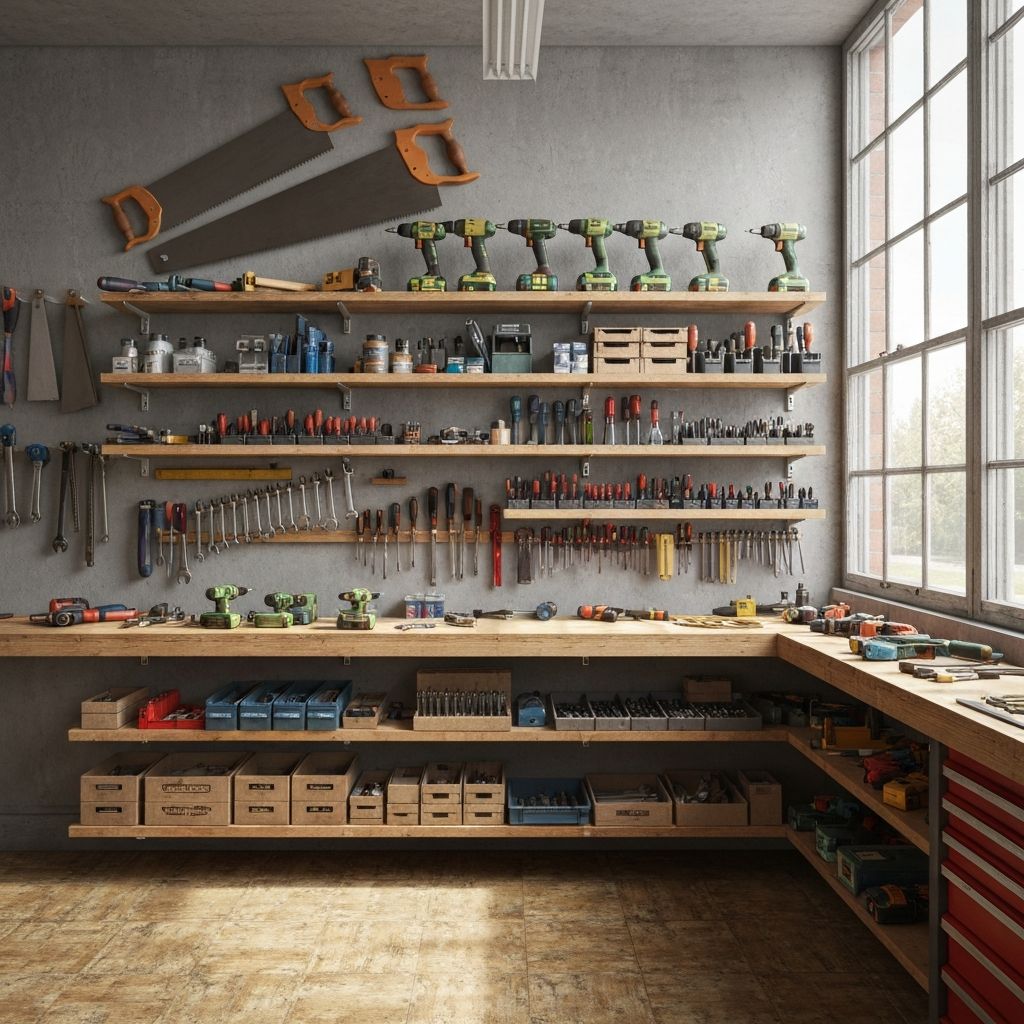 Interior de oficina com prateleiras